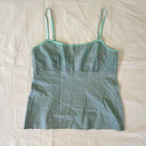 DOSA Camisole Top 100% Silk, NWOT Light Blue Iridescent, Dosa Size 2